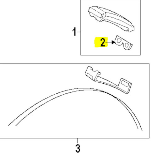 07-09 Ford Mustang Clip Reifendrucksensor