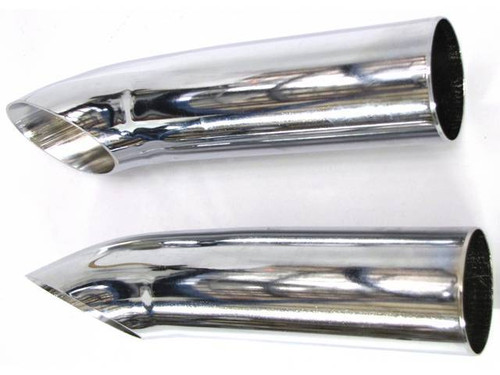 64-73 Ford Mustang Auspuffblenden Set - Chrom - 2 1/4 "