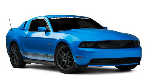10-12 Ford Mustang GT Kühlergrill Einlage - Schwarz Vorne unten