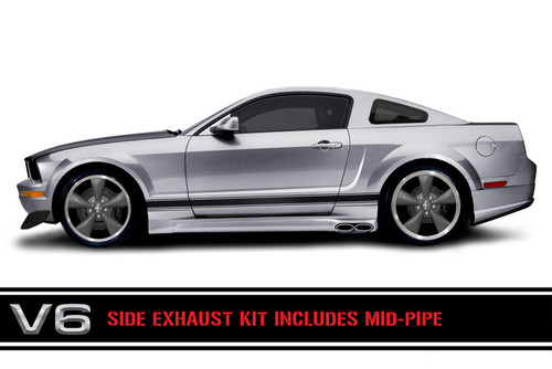 05-09 Ford Mustang Base (Coupe - 4.0) Abgasanlage - Cervinis - Side Pipe - Coupé