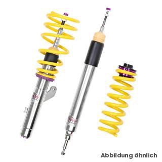 05-14 Ford Mustang (Convertible/Coupe - 4.0, 5.0, 5.4) Fahrwerksset - KW Gewindefahrwerk Var. 3 - INOX - Zug- und Druckstufe Verstellbar