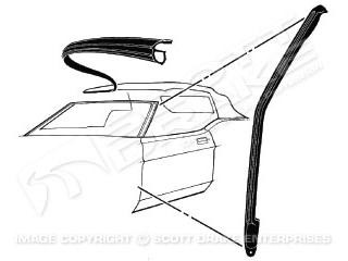71-73 Ford Mustang (Convertible) Dichtung für A-Säule