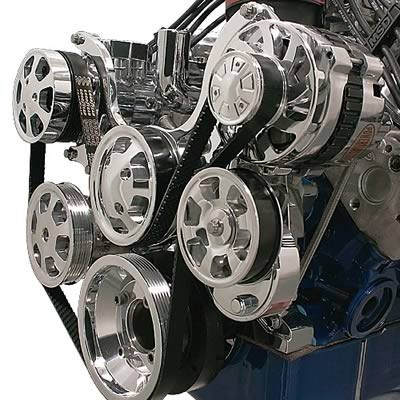 64-73 Ford Mustang Umrüstset auf Flachriemen (38001687)
