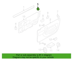 Clip f√ºr Zierleiste T√ºr - W710442-S300