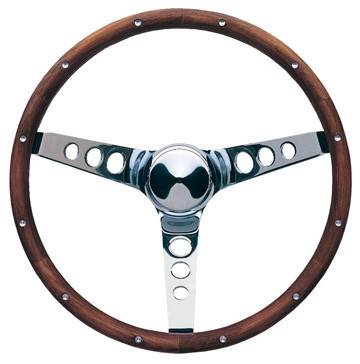64-73 Ford Mustang Lenkrad - Grant Classic - 13,5 Zoll - Holz - Walnuss - Gelocht (38002285)
