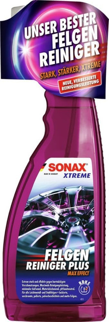 SONAX XTREME - Felgen Reiniger PLUS (750 ml) Spezialreiniger für alle Stahl- & Leichtmetallfelgen