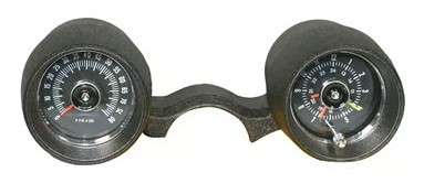 1966 Ford Mustang Instrumenteneinheit - Rally Pac - 8000 rpm - Schwarz