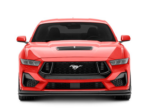 24-26 Ford Mustang Spoiler - Schwarz Vorne unten