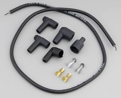 64-73 Ford Mustang Ignition Coil Wiring Harness Repair Kit - Zündspule an Zündverteiler 8 mm - schwarz