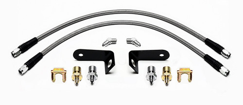 70-73 Ford Mustang Bremsschlauch - Wilwood - Vorne - Stahlfex Edelstahl Vorne