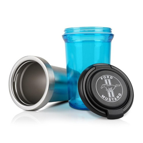 Ford Mustang Thermobecher - Blau
