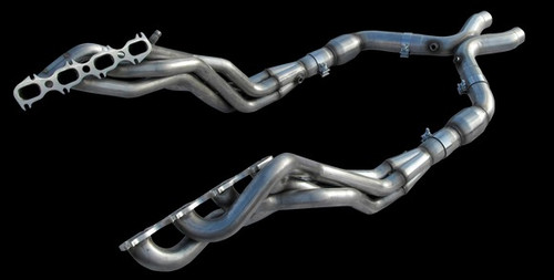 11-14 Ford Mustang Shelby GT500 (5.4, 5.8) Fächerkrümmer - Langes System - X-Pipe mit 200 Zellen Katalysator