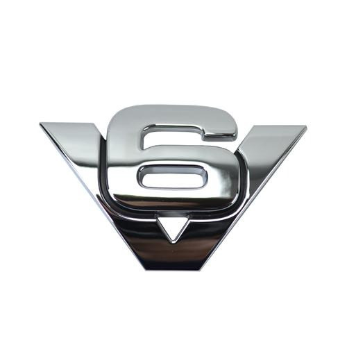 Emblem - V6 - Chrom