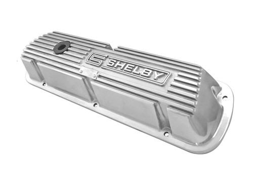 64-73 Ford Mustang (260, 289, 302, 351) Ventildeckelset - Aluminium - Shelby CS - Poliert