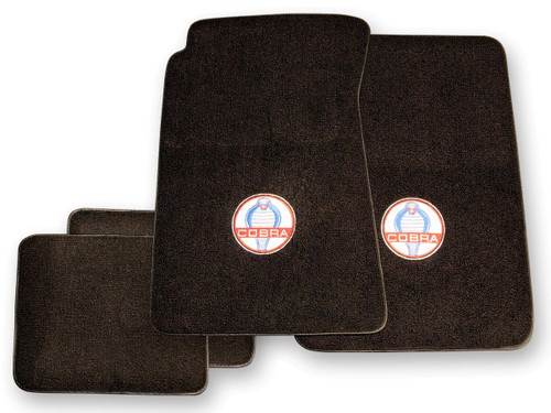 64-73 Ford Mustang Fußmatten Set - Schwarz - Cobra Vorne und hinten (38003789)