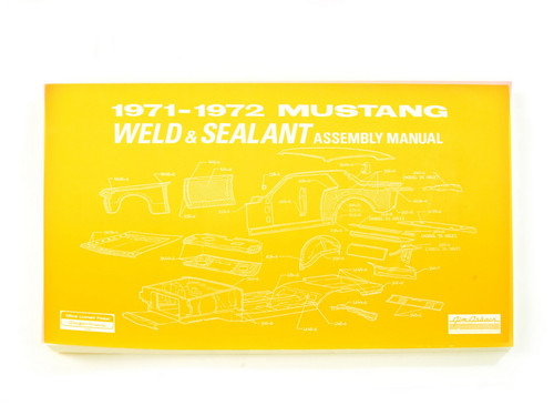 71-72 Ford Mustang Technisches Handbuch - Schweißpunkte und Abdichtung