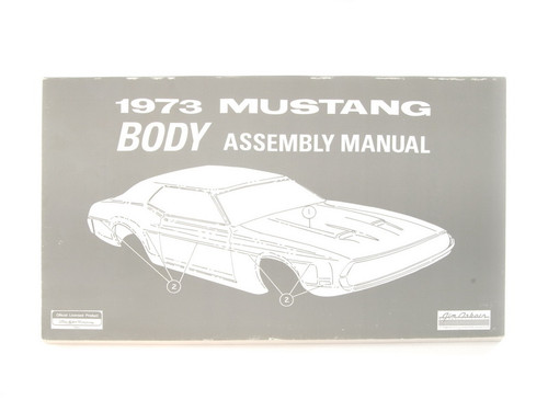 1973 Ford Mustang Technisches Handbuch - Karosserie