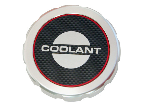 64-73 Ford Mustang Kühlerdeckel - Aluminium - 14 psi - Coolant-Schriftzug