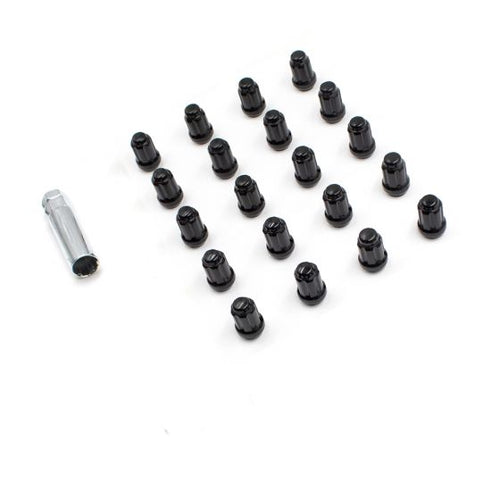 15-26 Ford Mustang Radmutter - Kit - Schwarz - für RTR Felgen