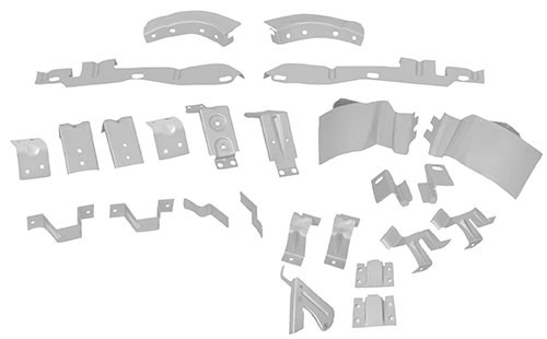 69-70 Ford Mustang (Fastback) Montagesatz Karosserie - Halter Set