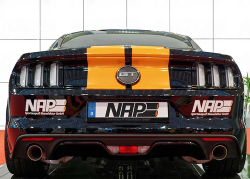 15-17 Ford Mustang GT (Convertible/Coupe - 5.0) NAP - Klappenauspuff - Schwarz