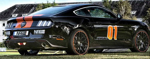 15-16 Ford Mustang (Convertible/Coupe - 2.3) NAP - Klappenauspuff - Schwarz