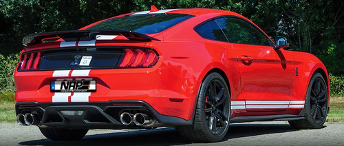 20-22 Ford Mustang Shelby GT500 (Coupe - 5.2) NAP - Klappenauspuff 4-Rohr - Edelstahl poliert