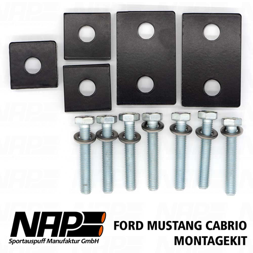 15-23 Ford Mustang (Convertible) Abgasanlage - NAP - Montagekit Klappenauspuffanlagen - Cabrio