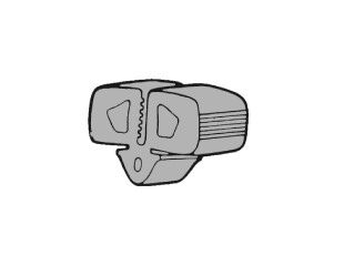 64-68 Ford Mustang Endanschlag Motorhaube