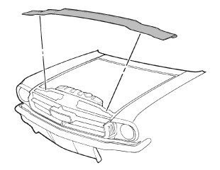 64-70 Ford Mustang Dichtung Motorhaube