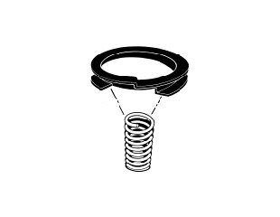 64-73 Ford Mustang Spiralfederisolator - Gummi (Einzeln) Vorne