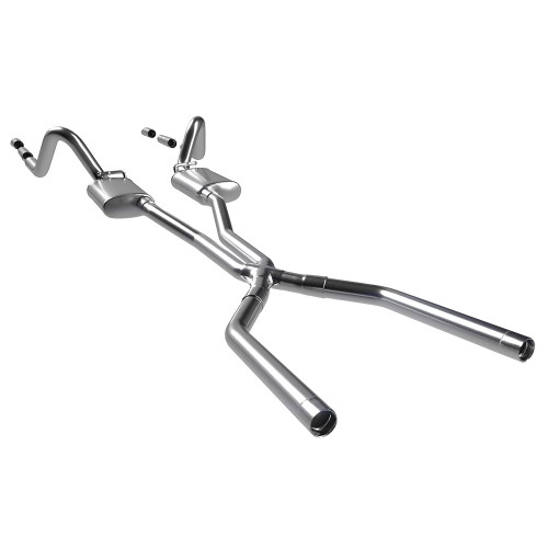 64-66 Ford Mustang (Convertible/Fastback/Hardtop - 260, 289) Abgasanlage - Edelstahl - 2.5 Zoll - X-Pipe