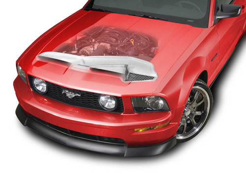 05-09 Ford Mustang GT (4.6) Ansaugsystem für Ram Air Motorhaube - Cervinis Concept 05-09 Ford Mustang GT (4.6) Ansaugsystem für Ram Air Motorhaube - Cervinis Concept