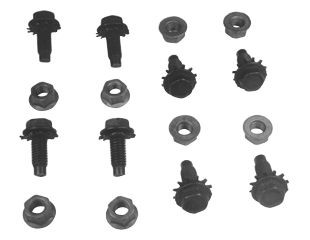 64-68 Ford Mustang Montagematerial für Domstrebe