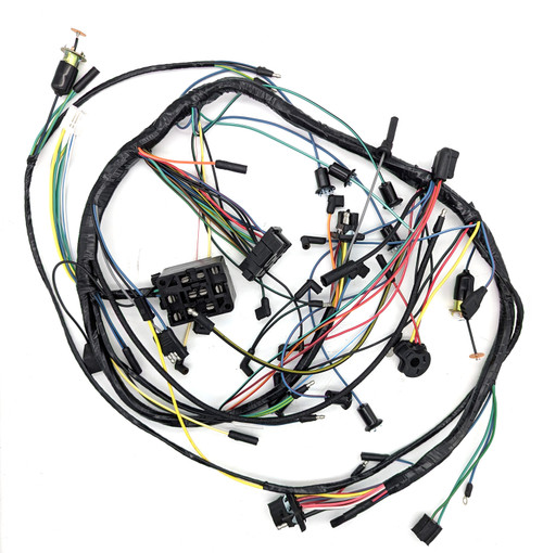 1965 Ford Mustang Kabelbaum unter Armaturenbrett - Mit Nebelscheinwerfern - Mit Rundinstrumenten