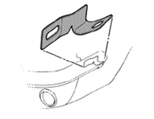 64-66 Ford Mustang Halter Stoßstange Vorne links
