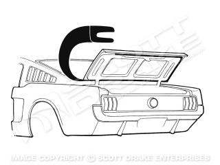 65-66 Ford Mustang (Fastback) Dichtung Kofferraumdeckel