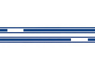 65-66 Ford Mustang Aufkleberset Karosserie - GT - Blau