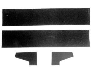 64-66 Ford Mustang Fensterführung Türscheibe - Verkleidungsmaterial