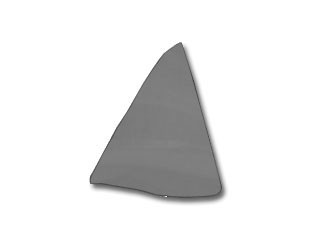 64-66 Ford Mustang (Hardtop) Glas Seitenfenster hinten - Grau Getönt: Ja Hinten rechts