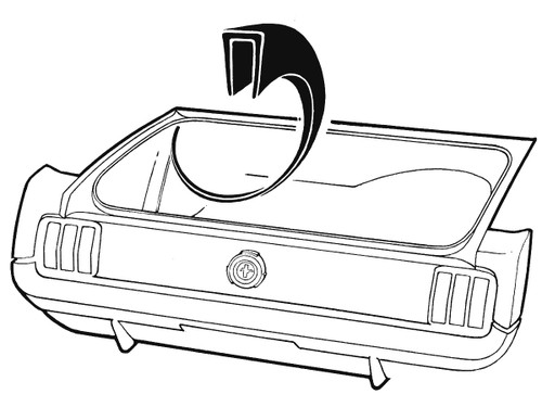 64-68 Ford Mustang Dichtung Radkasten