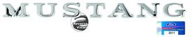 64-73 Ford Mustang Emblem Heckklappe - Buchstaben zum Kleben