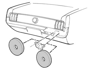 65-73 Ford Mustang Dichtung Stoßstangenhalterung