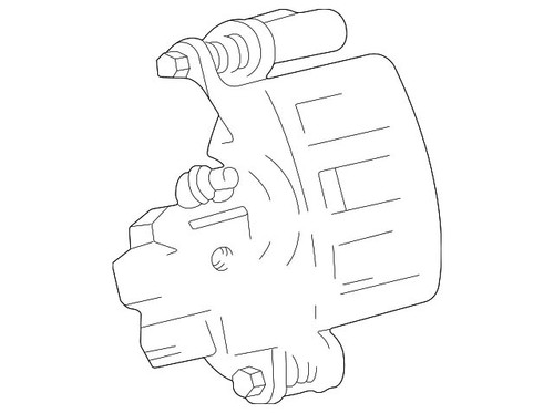 11-14 Ford Mustang (5.0, 5.8) Bremssattel - mit Performance Bremse Hinten rechts