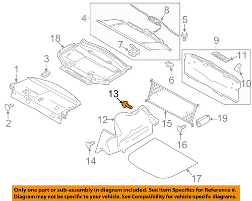 15-17 Ford Mustang Schraube Radhausschale - Nylon - M5 x 19mm - 4-er Set