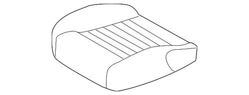 10-12 Ford Mustang Sitzbezüge - Sitzfläche Fahrersitz