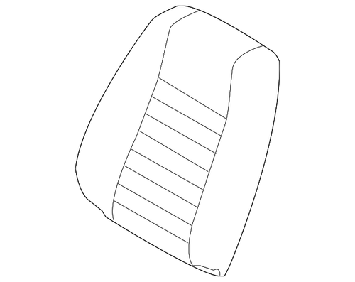 10-12 Ford Mustang Sitzbezüge - Sitzlehne Fahrersitz