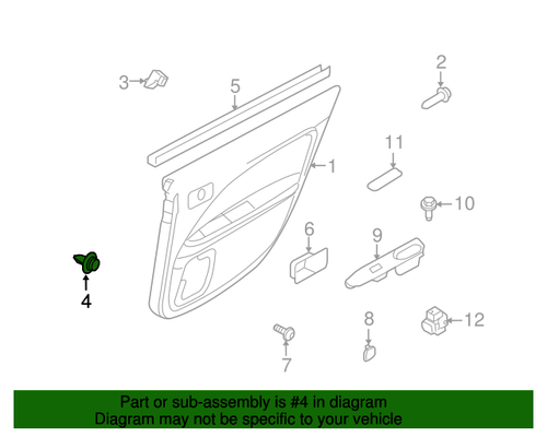 15-17 Ford Mustang Clip Türverkleidung