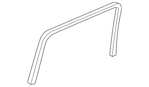 14-17 Ram 1500 Filz Fensterführung Hinten rechts