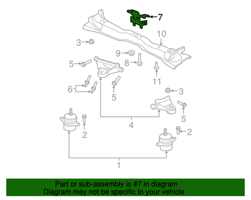 05-14 Ford Mustang Isolator für Getriebehalterung